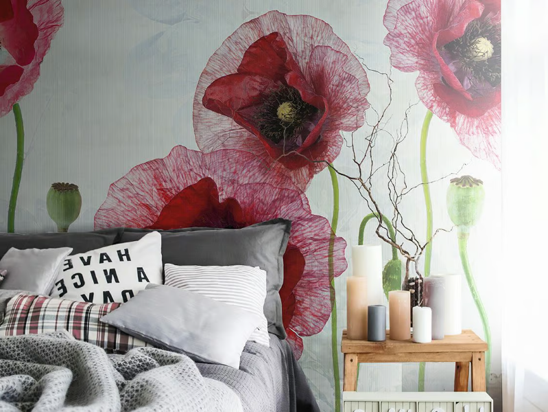 TEXTILE / PAPAVER - Vinyl or fyber glass wallpaper by N.O.W. Edizioni