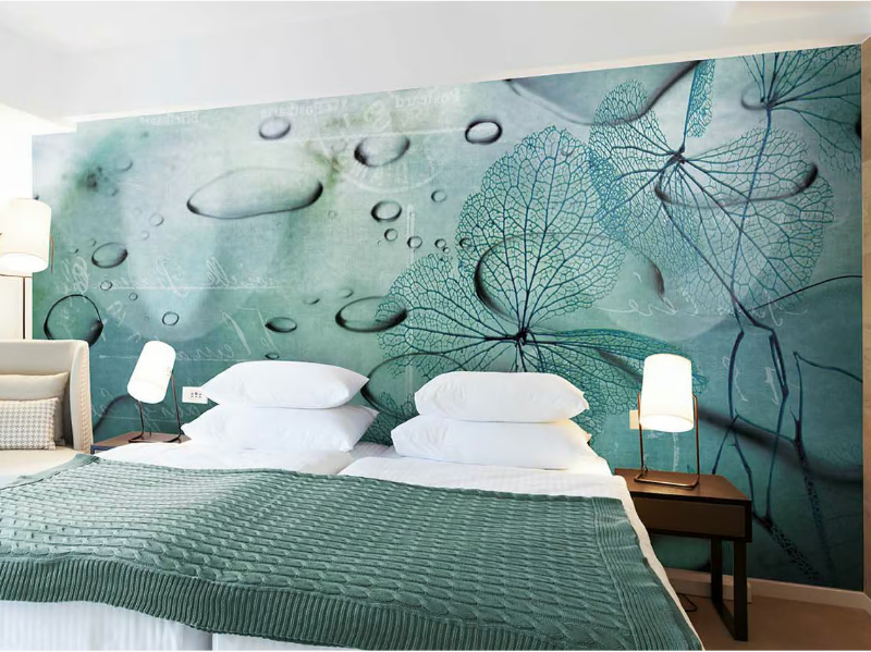 WATER FLOWER - Vinyl or fyber glass wallpaper by N.O.W. Edizioni
