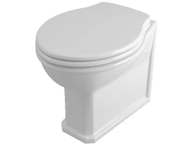 IMPERO - Rimless Floor mounted Vitreous China toilet by Olympia Ceramica