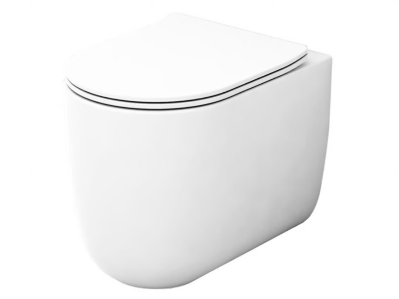 MILADY - Rimless Floor mounted Vitreous China toilet by Olympia Ceramica