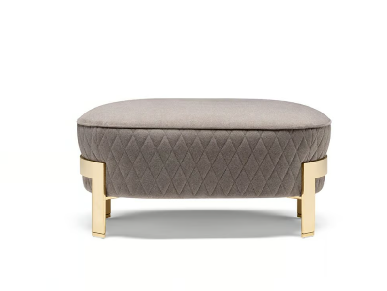 COSMO - Upholstered oval pouf by OPERA CONTEMPORARY