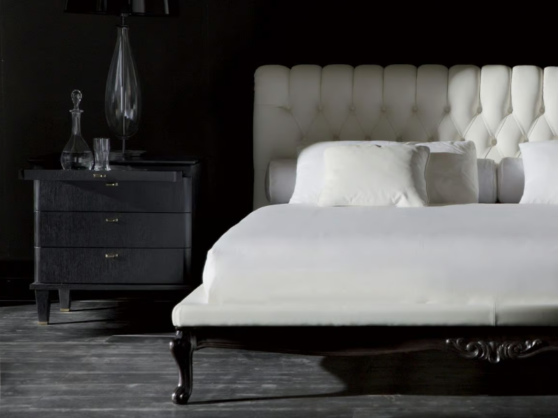 DESIRÉ - Rectangular wooden bedside table with drawers by OPERA CONTEMPORARY