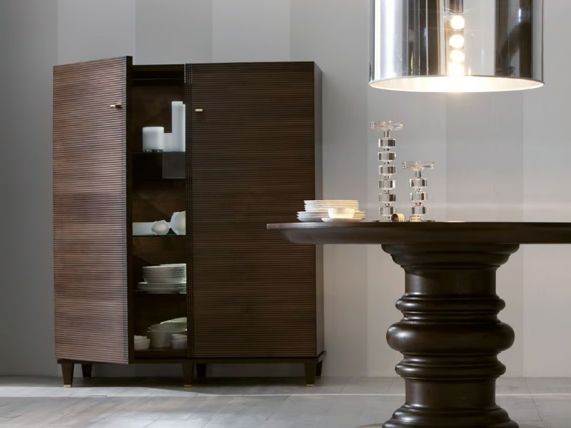 DIMITRI - Wooden highboard with doors by OPERA CONTEMPORARY