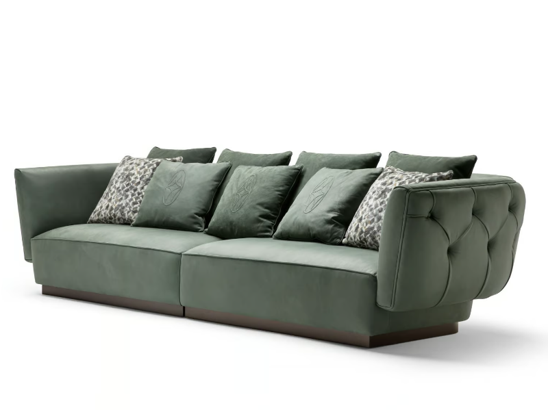 SIMON - Tufted leather sofa by OPERA CONTEMPORARY