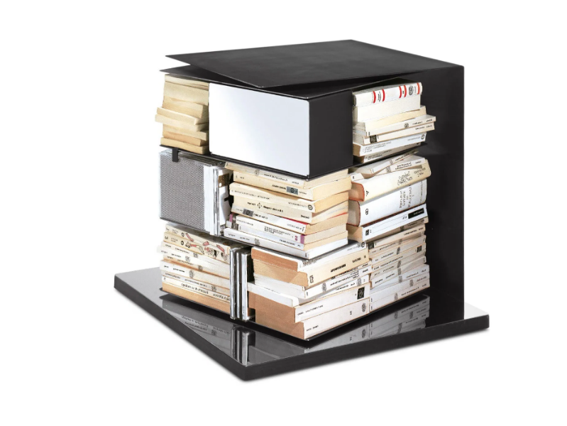 PTOLOMEOX4 SHORT - Open swivel metal bookcase by Opinion Ciatti