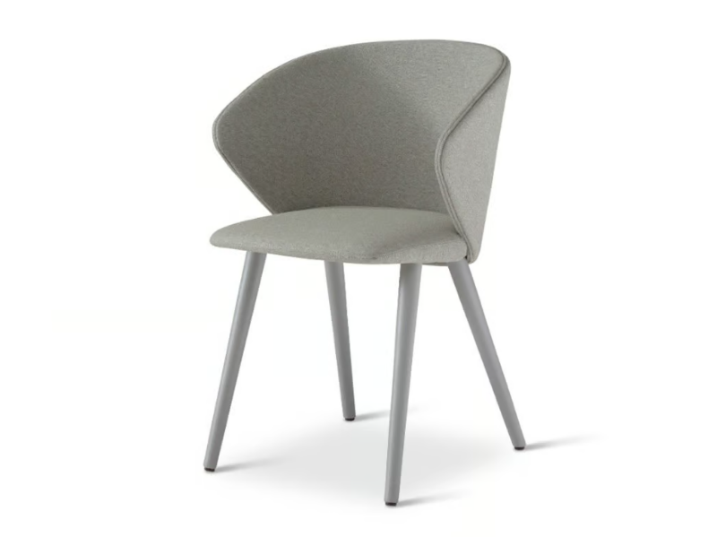 ELLIS 646 - Upholstered fabric chair with armrests by Origins 1971