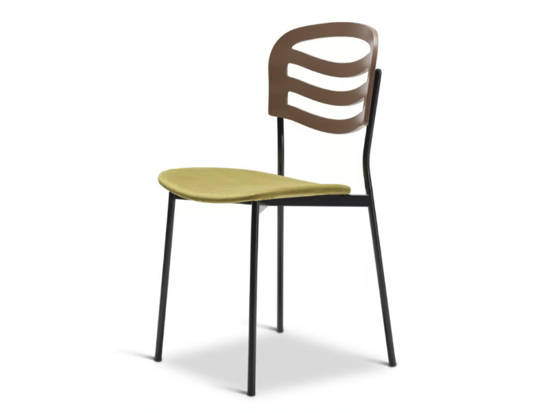 FARAH METAL 311-M - Stackable steel chair open back by Origins 1971