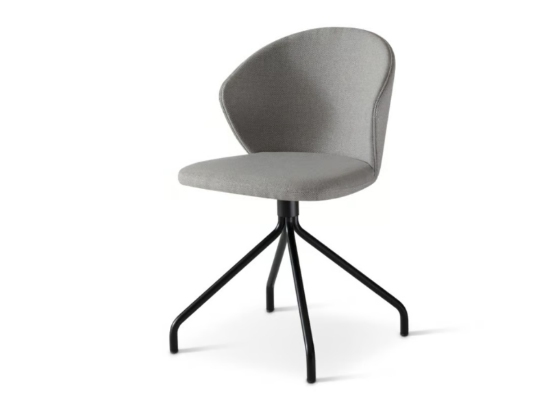 MEGGIE 639 - Swivel upholstered fabric chair by Origins 1971