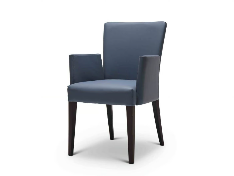 NOBLESSE 208 - Upholstered fabric chair with armrests by Origins 1971
