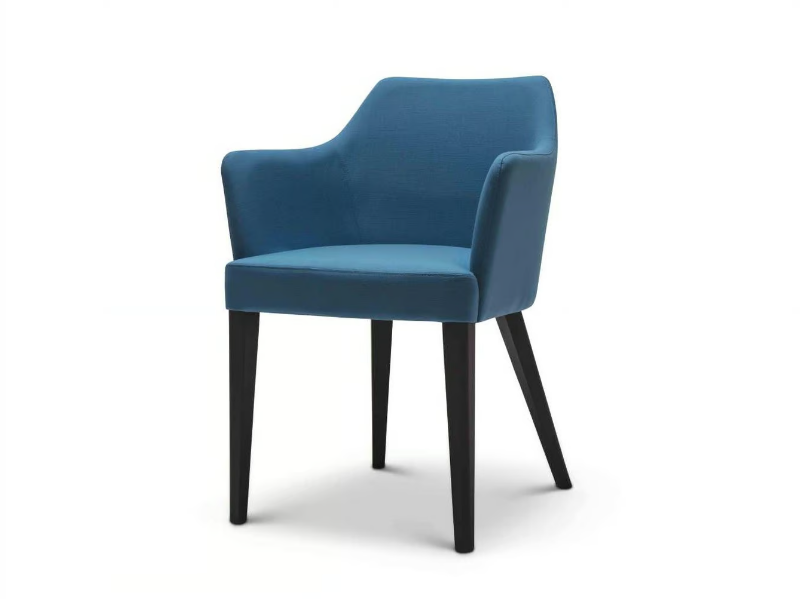 OSCAR 242 - Upholstered fabric chair with armrests by Origins 1971