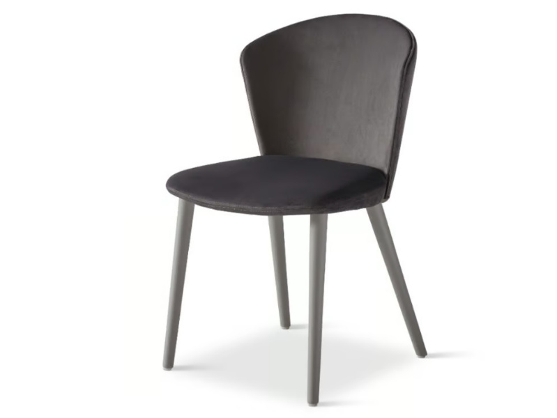 REED 618 - Upholstered velvet chair by Origins 1971