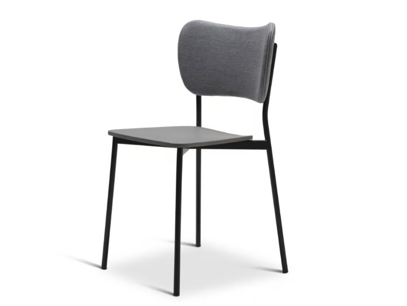 SELMA METAL 345-M - Stackable steel chair open back by Origins 1971