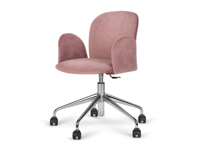 APRIL 5 - Height-adjustable fabric office chair with castors by Paged