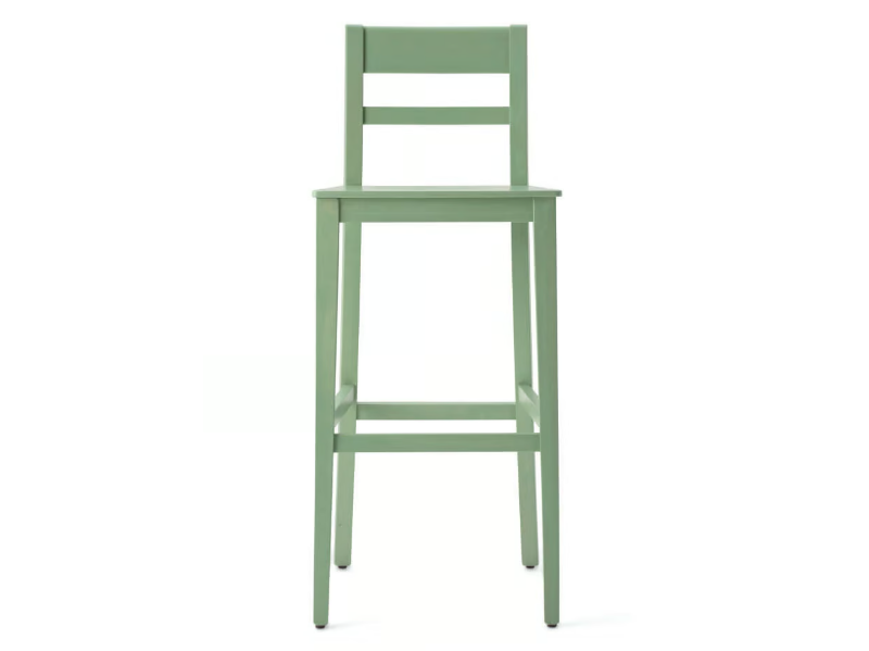 CORINNE 490EI.u2 - High beech stool with back by Palma