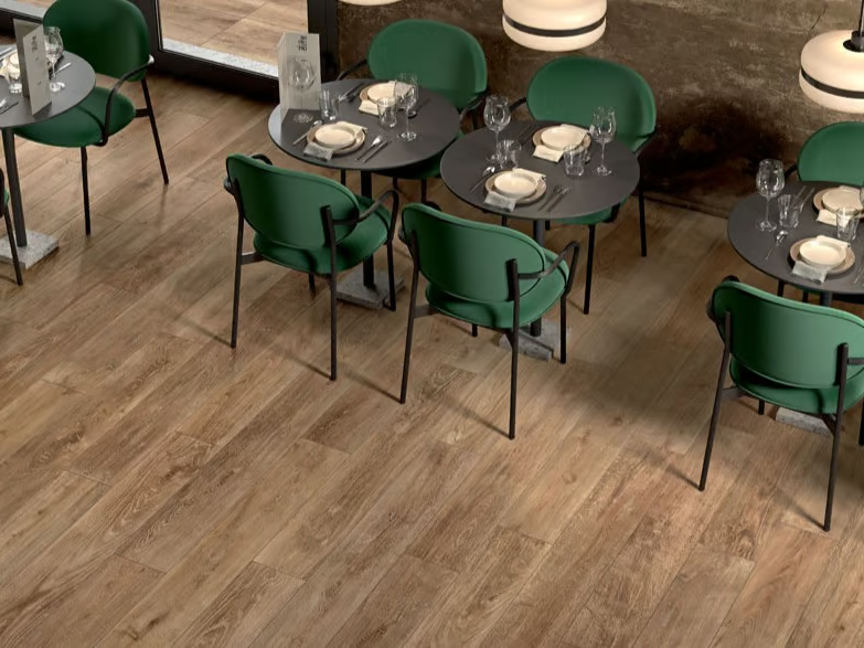 ANEMOS - Indoor/outdoor porcelain stoneware wall/floor tiles with wood effect by Panaria Ceramica