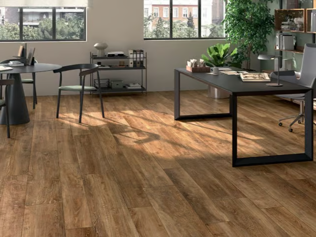 ZOI - Indoor/outdoor porcelain stoneware wall/floor tiles with wood effect by Panaria Ceramica