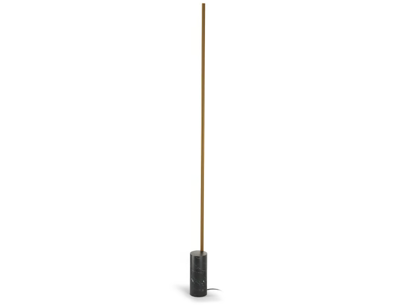 HILOW LINE - LED Nero Marquina marble floor lamp with dimmer by PANZERI