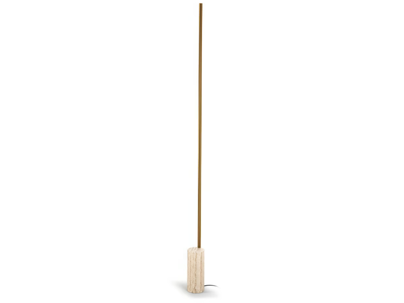 HILOW LINE - LED travertine floor lamp with dimmer by PANZERI