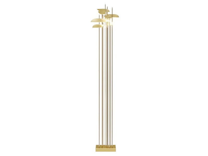 ANODINE - LED brass floor lamp by Paolo Castelli