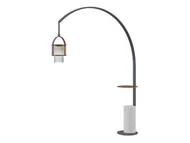 FANUS - LED Murano glass and metal floor lamp by Paolo Castelli