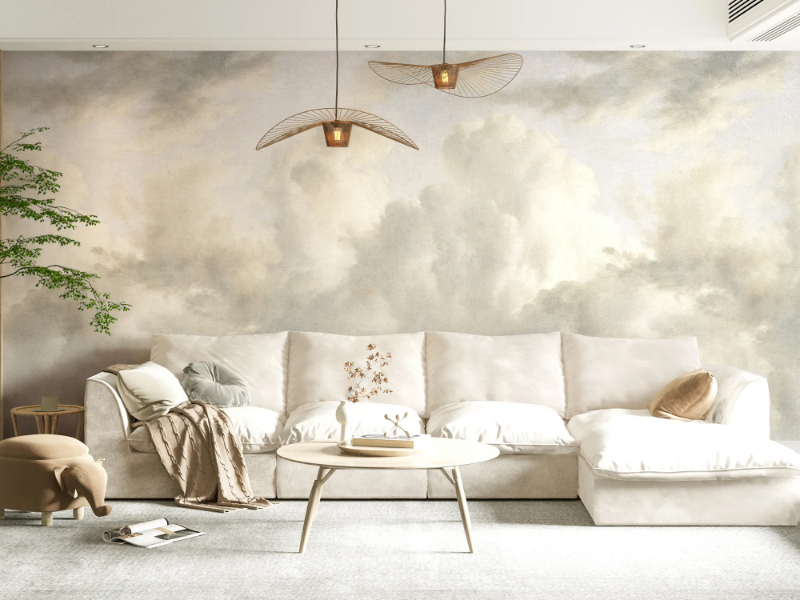 CIEL DE COTON - Panoramic wallpaper by PaperMint
