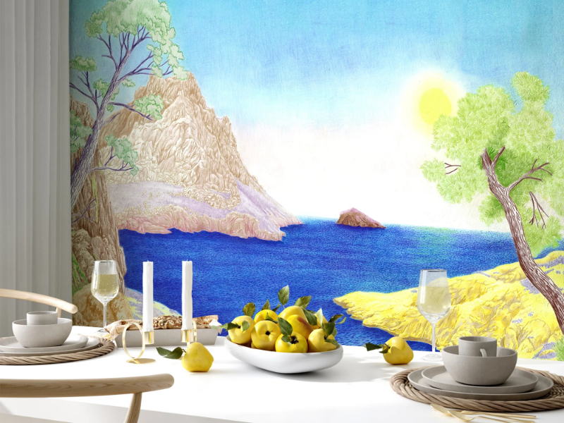 PLAGE - Panoramic wallpaper by PaperMint