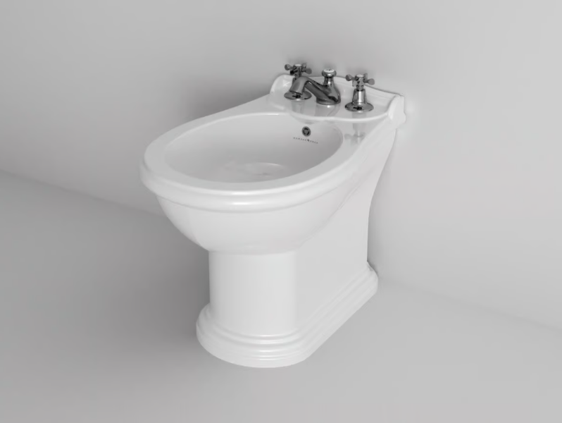 CROWN - Floor mounted ceramic bidet with overflow by Park Avenue
