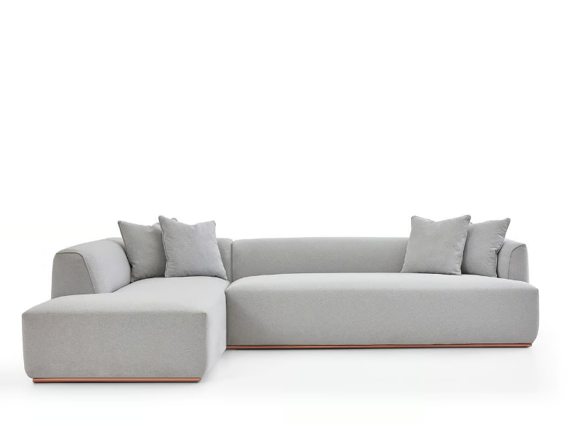 ESTIVAL L - Corner 4 seater fabric sofa by PARLA