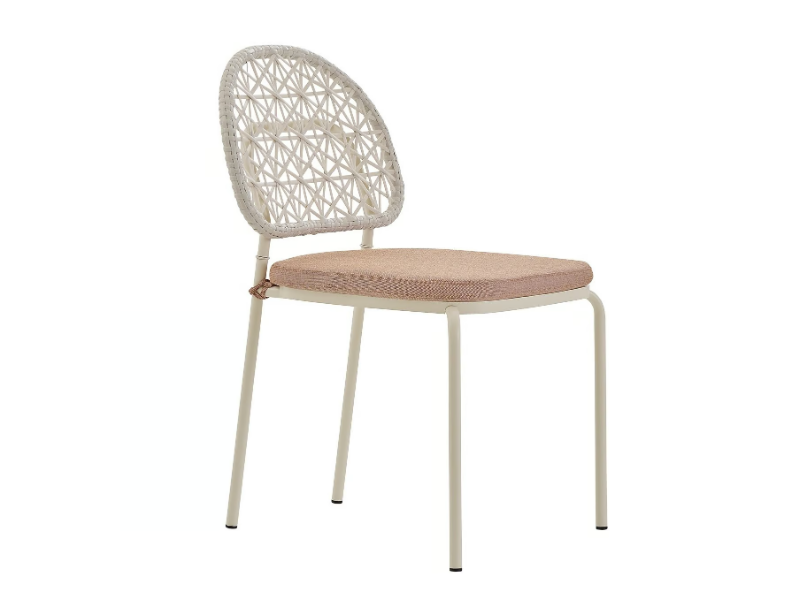 MORWI - Powder coated steel chair with integrated cushion by PARLA