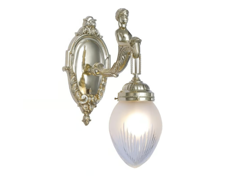 FORTUNA I - Handmade brass wall lamp by Patinas Lighting