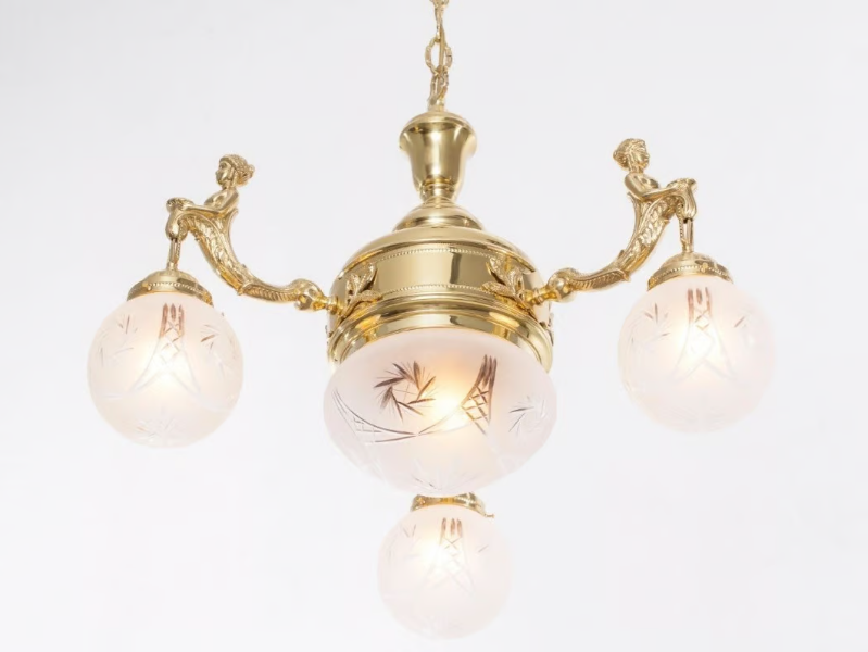 FORTUNA II - Handmade brass pendant lamp by Patinas Lighting