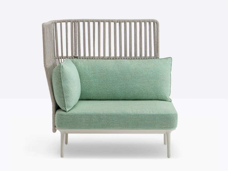 REVA COCOON RVC013/014 - Corner fabric garden armchair by Pedrali