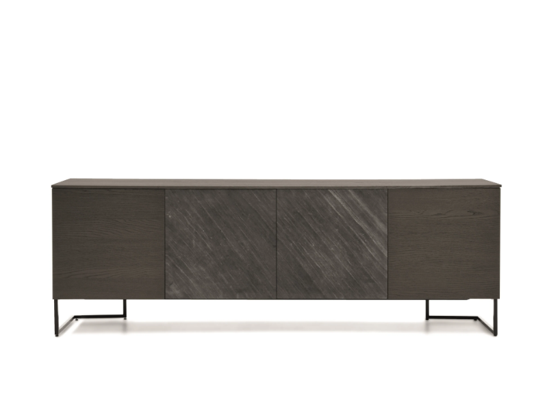 GRAFICA - Wooden sideboard with doors by PIANCA