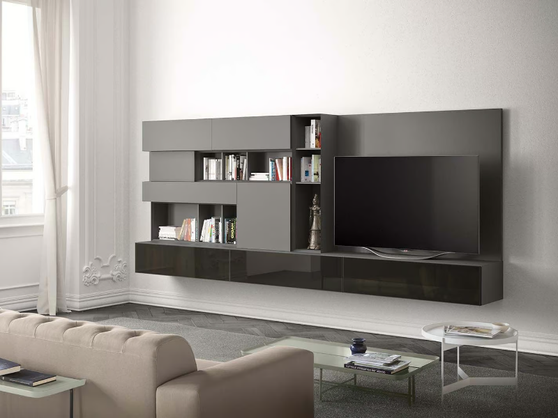 PEOPLE P213 - Wall-mounted storage wall by PIANCA