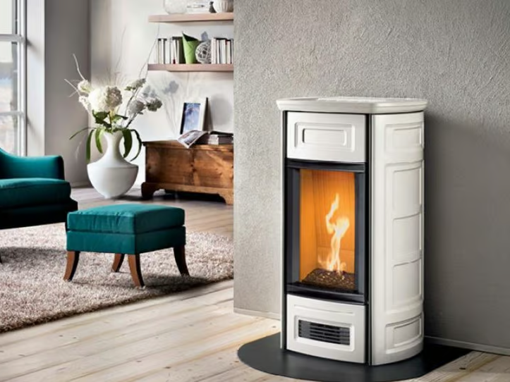 G958 C - Gas steel stove for air heating by Piazzetta