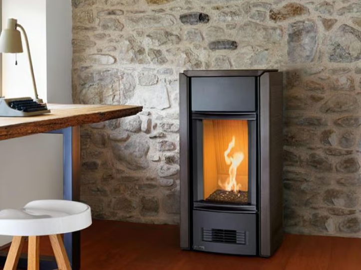G958 D - Gas steel stove for air heating by Piazzetta