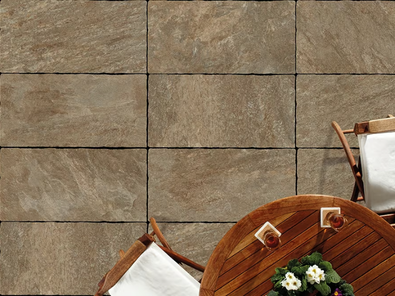 ANTICATO QUARZITE MIX - Porcelain stoneware outdoor floor tiles with stone effect by PIETRA SINTERIZZATA
