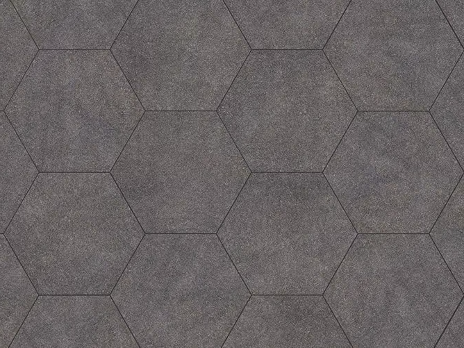 ESAGONO BASALTO - Porcelain stoneware garden paths by PIETRA SINTERIZZATA
