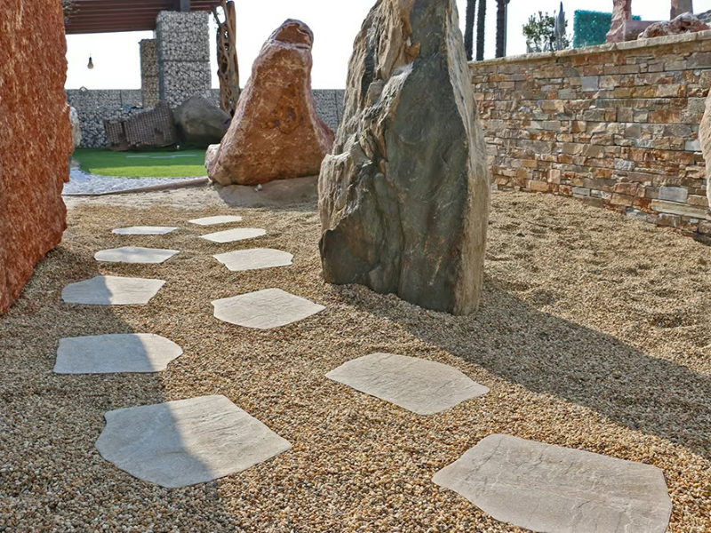 PASSO GIAPPONESE BARGE - Porcelain stoneware garden paths by PIETRA SINTERIZZATA