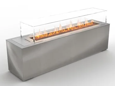 CABO - Bioethanol outdoor freestanding composite material fireplace by Planika