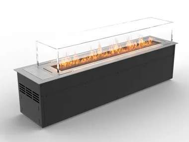 CABO BURNER - Outdoor freestanding bioethanol Glass and Stainless Steel fireplace by Planika