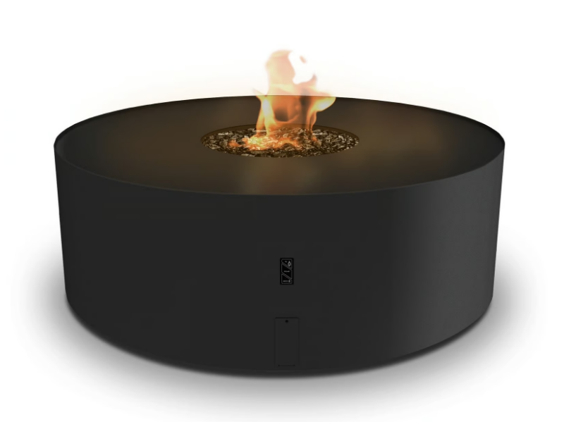 GALIO FIRE PIT BLACK - Gas outdoor fireplace by Planika