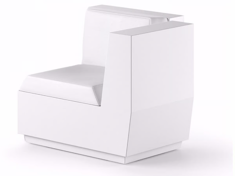 BIG CUT CORNER - Corner modular polyethylene armchair by Plust