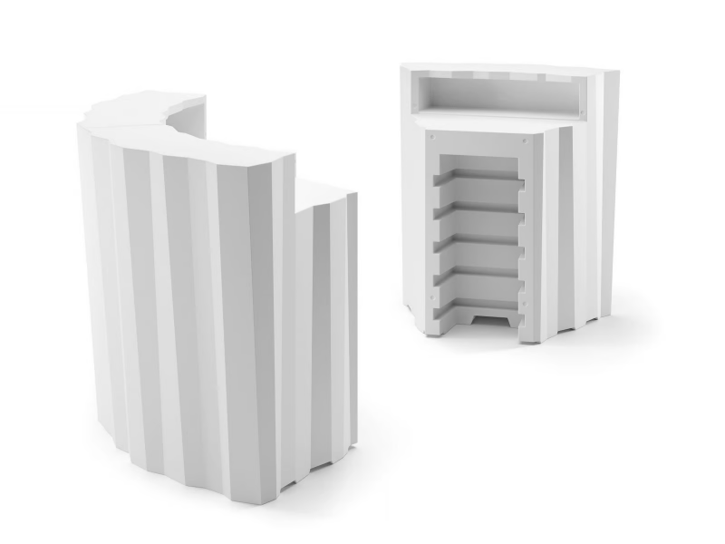 FROZEN CORNER - Polyethylene bar counter by Plust