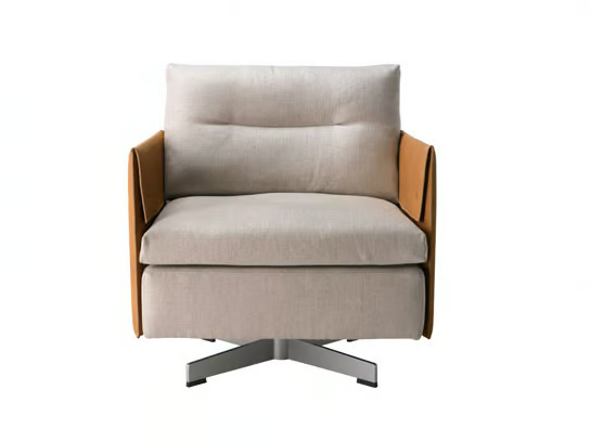 GRANTORINO - Swivel armchair by Poltrona Frau
