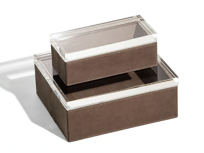 LEATHER CASE - Leather storage box by Poltrona Frau