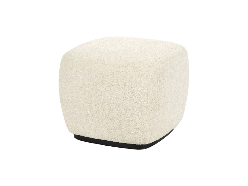 PORTERVILLE - Fabric footstool / pouf by POMAX
