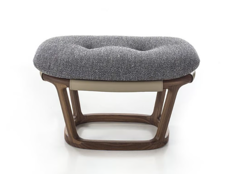 AMARANTHA - Upholstered footstool by Porada