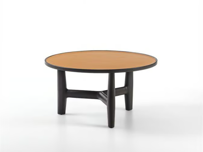 TILLOW - Tanned leather coffee table by Porada