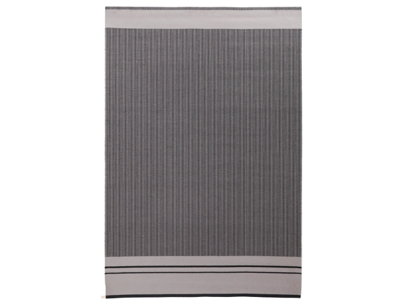 CONTINUO - Rectangular striped fabric rug by Porro